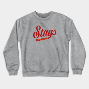 Defunct Michigan Stags WHA Hockey 1974 Crewneck Sweatshirt